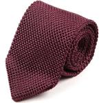 Cravates en soie rose foncé en soie pour homme 