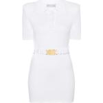 Robes d'été blanches à logo à manches courtes Taille XS pour femme 