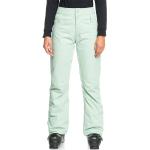 Pantalons de ski Roxy verts en taffetas respirants éco-responsable Taille M pour femme 