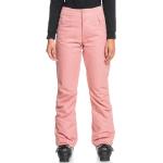 Pantalons de ski Roxy roses en taffetas respirants Taille S pour femme 
