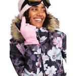 Gants de ski Roxy roses Taille M look fashion pour femme 