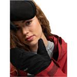 Gants de snowboard Roxy noirs en tissu sergé en gore tex imperméables éco-responsable Taille M pour femme 