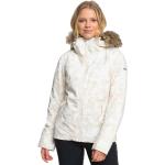 Vestes de ski Roxy blanches imperméables look fashion pour femme 
