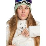 Vestes de ski Roxy blanches en fil filet avec guêtre poignet Taille S look fashion pour femme en promo 
