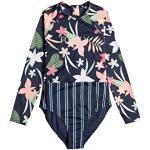 Roxy Vacay for Life - Long Sleeve One-Piece Rashguard for Girls 6-16 - Lycra Une pièce Manches Longues - Filles 6-16 Ans - 14/XL - Bleu