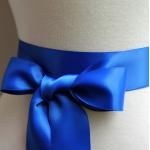 Accessoires de mode enfant bleus en satin pour fille de la boutique en ligne Etsy.com 