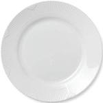 Assiettes plates Royal Copenhagen blanches en porcelaine diamètre 28 cm 