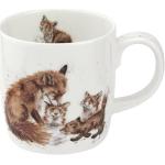 Tasses design en porcelaine à motif renards 