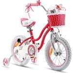 Vélos roses en acier enfant 14 pouces 