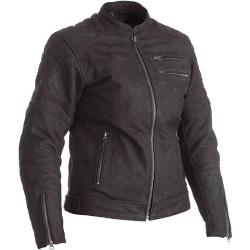 RST Ripley Ladies Motorcycle Leather Jacket Veste en cuir de moto pour dames, noir, taille M pour femmes