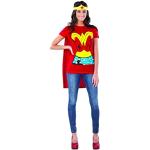 Rubies DC Comics T-shirt Wonder Woman avec cape et bandeau pour femme