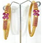 Bracelets de mariage dorés en laiton indiens en diamant look vintage 