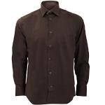 Russell Collection - Chemise à Manches Longues - Homme (2XL) (Chocolat)
