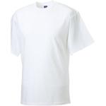 Russell Europe - T-Shirt à Manches Courtes 100% Coton - Homme (M) (Blanc)