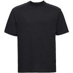 Russell Europe - T-Shirt à Manches Courtes 100% Coton - Homme (XL) (Noir)