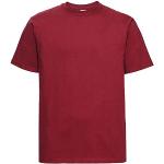 Russell Europe - T-Shirt épais à Manches Courtes 100% Coton - Homme (L) (Rouge Classique)