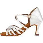 Chaussures de tango blanches en daim Pointure 39 look fashion pour femme 