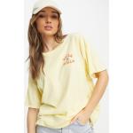 T-shirts à imprimés RVCA jaunes Taille M pour femme en promo 