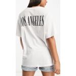 RVCA x Stella Maxwell - NY-LA - T-shirt oversize coupe boyfriend - Blanc