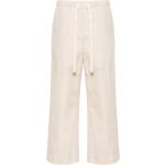 Pantalons droits Max Mara beiges en popeline Taille XL W42 pour femme 