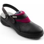 Chaussures de travail  Gaston Mille noires avec semelles anti-perforation avec un talon entre 3 et 5cm pour femme 