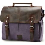 Besaces en toile Delton Bags violettes en cuir look vintage pour homme 