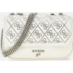 Besaces Guess blanches en cuir synthétique à strass 
