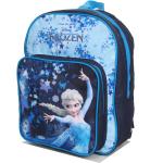Sacs à dos scolaires bleus La Reine des Neiges Elsa avec bretelles matelassées pour enfant en promo 