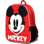 Sacs à dos scolaires rouges Mickey Mouse Club pour enfant en promo 