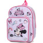 Sacs à dos scolaires violets Mickey Mouse Club Minnie Mouse avec bretelles matelassées pour fille en promo 
