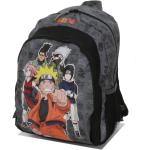 Sacs à dos scolaires Dessins Animés gris Naruto avec porte bouteille pour garçon 