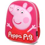 Sacs à dos scolaires Dessins Animés roses Peppa Pig avec porte bouteille pour enfant en promo 