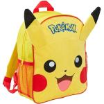 Sacs à dos scolaires jaunes en peluche Pokemon Pikachu avec bretelles matelassées pour garçon 