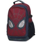 Sacs à dos scolaires rouges en cuir synthétique Spiderman avec poches extérieures pour femme en promo 