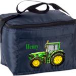 Lunch Bags pour la rentrée des classes gris en aluminium à motif tracteurs pour enfant 