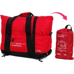 Sac cabine pliable National Geographic Pathway 47 cm Rouge