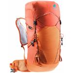 Sacs à dos de randonnée Deuter Speed orange avec poches extérieures pour femme en promo 