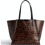Cabas en cuir Zadig & Voltaire marron à effet léopard en cuir pour femme en promo 
