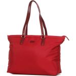 Sacs shopping Katana rouges en cuir avec poches extérieures look chic pour femme en promo 