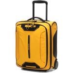 Valises cabine Samsonite jaunes en toile avec poches extérieures pour femme 