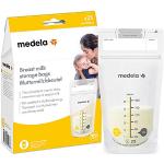 Medela - Sachet de conservation pour lait maternel Medela - double glissière de sécurité, bords renforcées, sans BPA, 180ml, Lot de 25