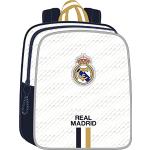 Sacs à dos scolaires blancs Real Madrid légers look casual pour enfant 