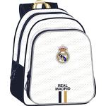 Sacs à dos de sport blancs Real Madrid look casual pour enfant 