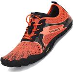 Chaussures de running Saguaro orange respirantes Pointure 46 look fashion pour homme 
