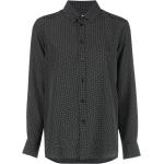 Chemises de créateur Saint Laurent Paris noires à pois à manches longues à manches longues Taille XS classiques pour femme 