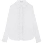 Chemises de créateur Saint Laurent Paris blanches à volants à jabot à manches longues Taille XS classiques pour femme 