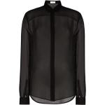 Chemises de créateur Saint Laurent Paris noires en soie Taille XS pour femme 