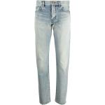 Jeans droits de créateur Saint Laurent Paris bleus W24 L29 classiques pour femme 