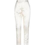 Pantalons taille haute de créateur Saint Laurent Paris blanc d'ivoire en soie Taille XL pour femme 