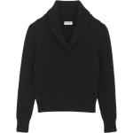 Pulls en laine de créateur Saint Laurent Paris noirs à manches longues pour homme 